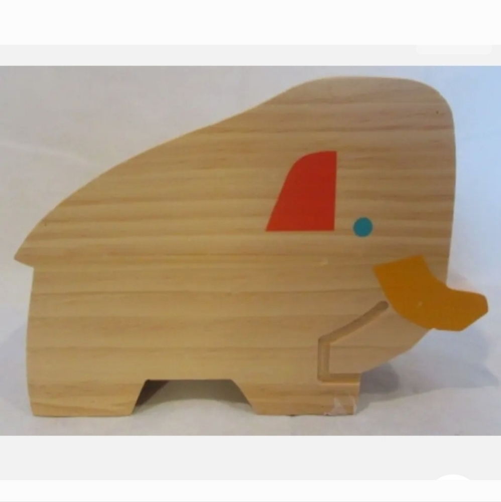 NEW Target Wooly Mammoth Wooden Coin Bank